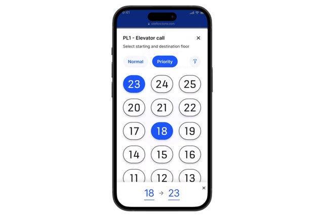 SiteFlow screen view