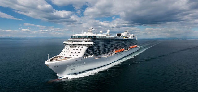 cruise ship at sea