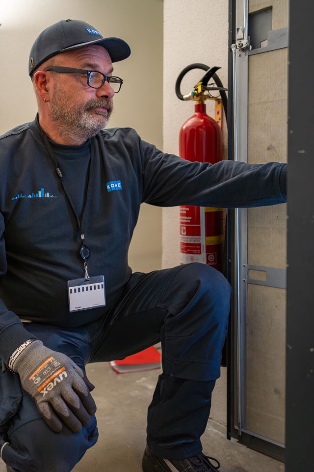 KONE technician Marco Troost