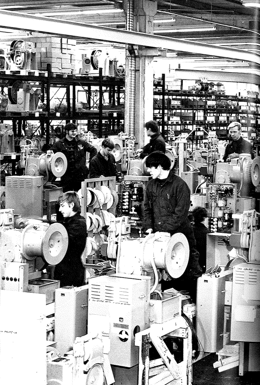 1976 Hyvinkää assembly line