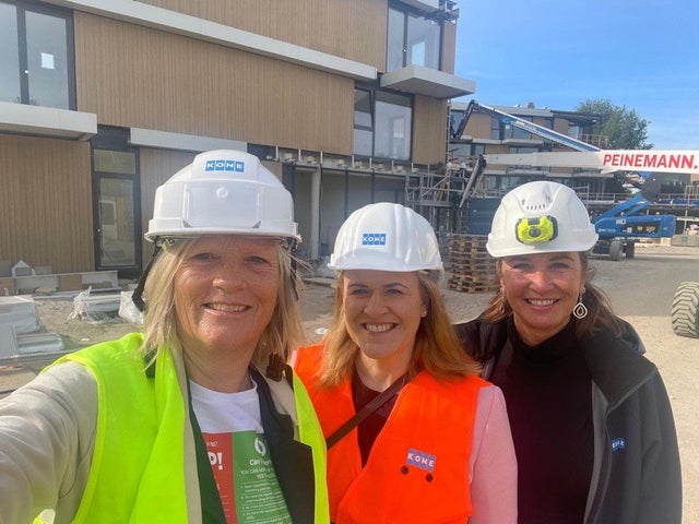Karla Lindahl with colleagues