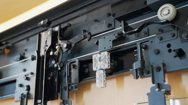 Closeup of elevator equipment