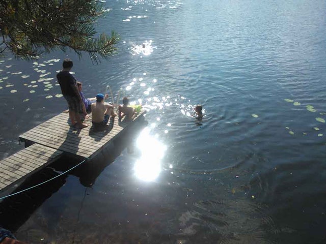 KONE Campers swimming