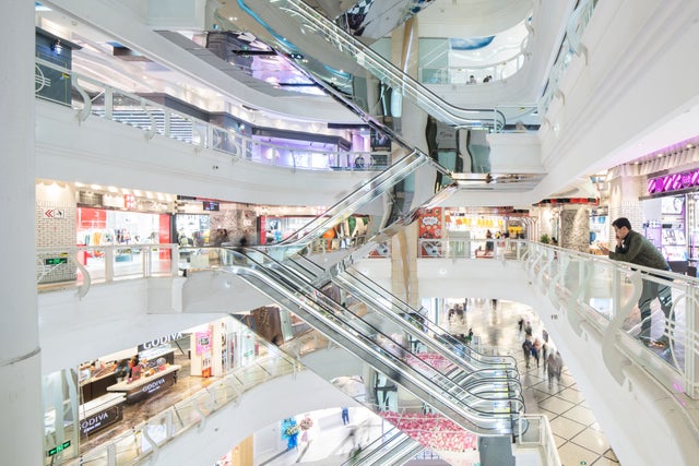 Metro City escalators