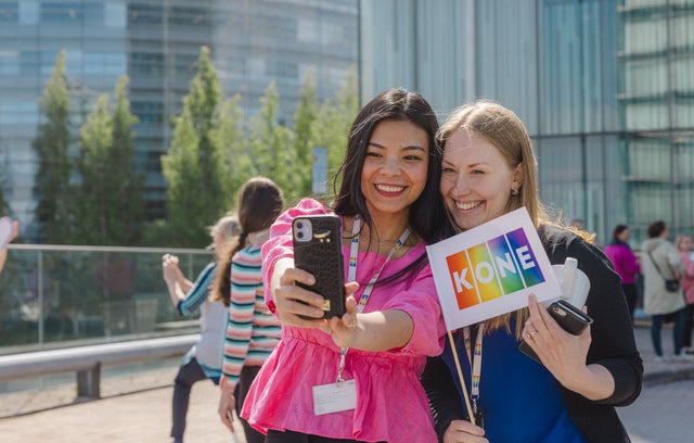 KONE employees in Pride event