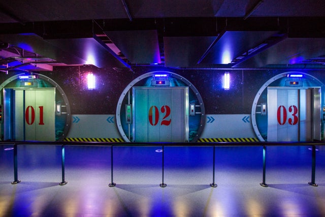 Three elevators