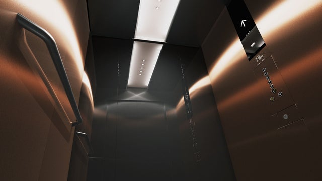 Copper Gold Modern Heritage Elevator