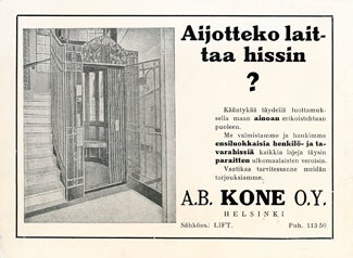 1918 KONE ad