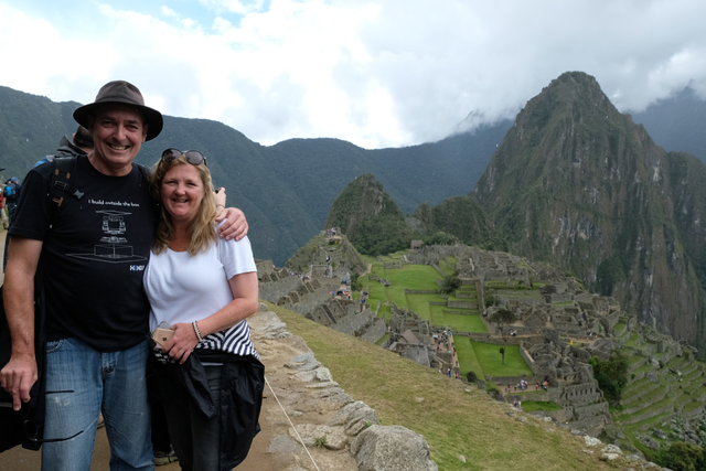 KONE employee Martin Dumbrell pictured at Machu Picchu with wife