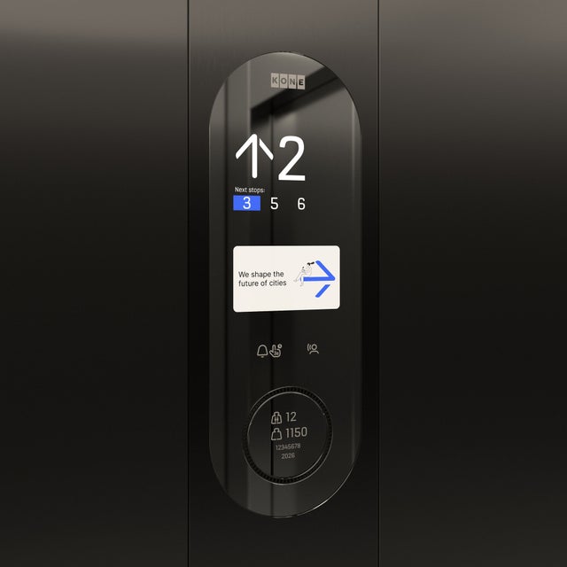 Elevator information screen