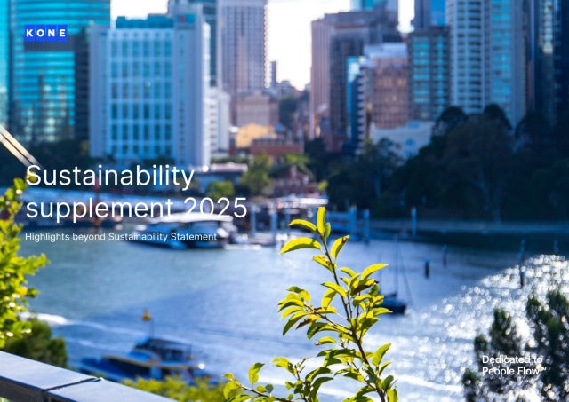 Sustainability Supplement cover