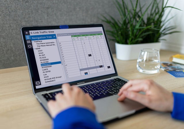 KONE E-Link on a computer screen