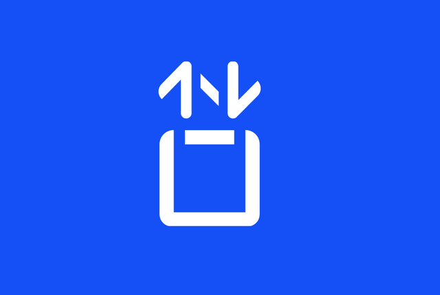 Elevator illustration going up and down with arrows