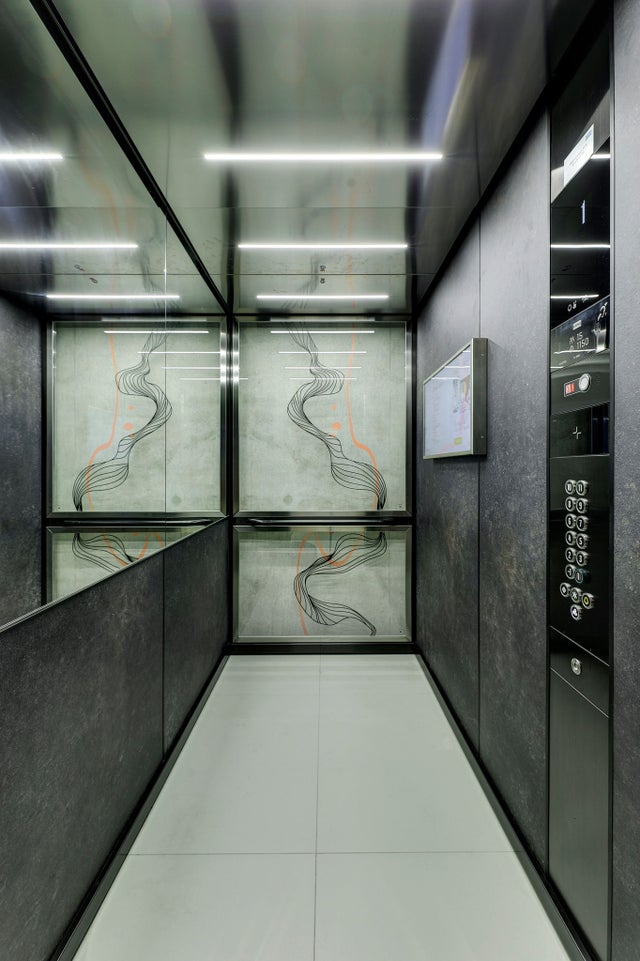 Elevator interior Tallinn for KONE article