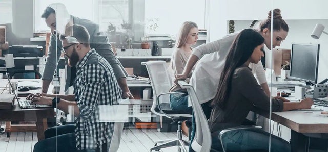 People in an office