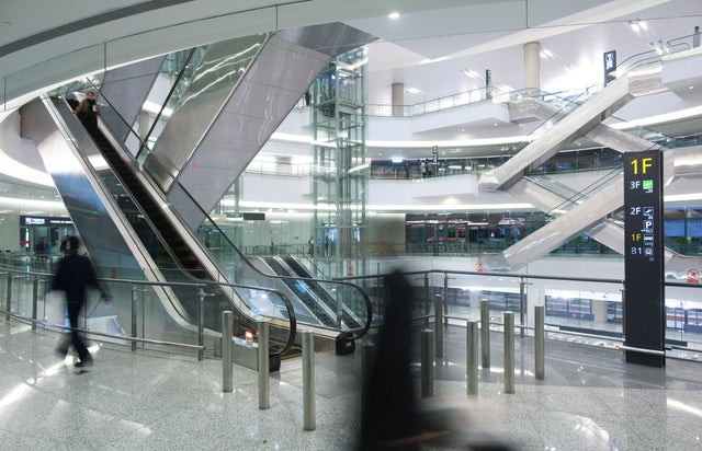 Inside Hongqiao Transport Hub