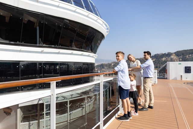 people on a cruise ship