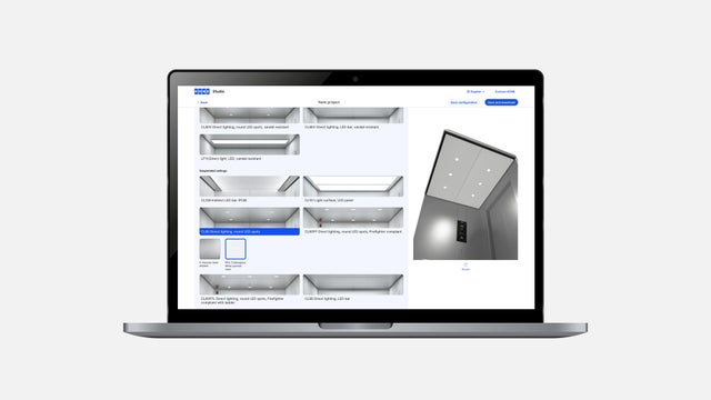KONE Studio screen view