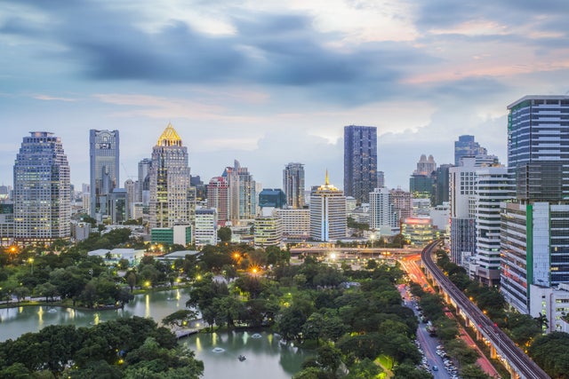 landscape of big garden in Bangkok, Thailand; Shutterstock ID 142978321; Image/Video Theme: Bangkok/Delhi Cityscapes
