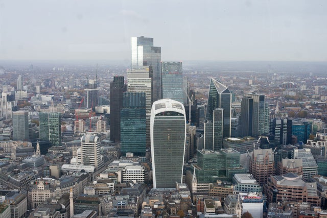 London City skyline with landmark skyscrapers