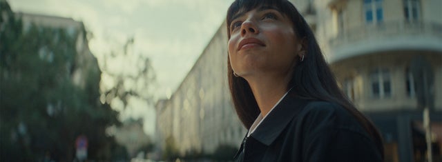Woman smiling