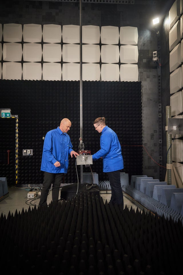 Two people exploring technogy