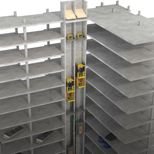 KONE Jumplift construction elevator