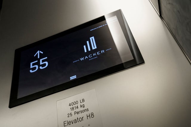 Elevator screen