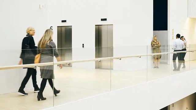 People walking in an office