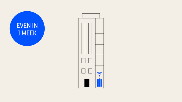 Illustration building KONE Upgrade