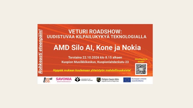 Banner for the Veturi Roadshow