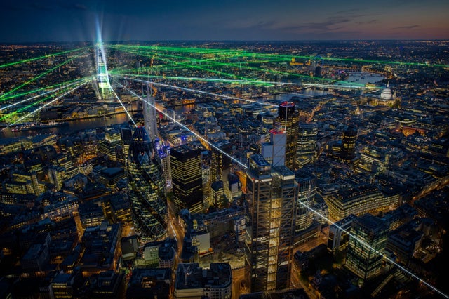 The Shard at night