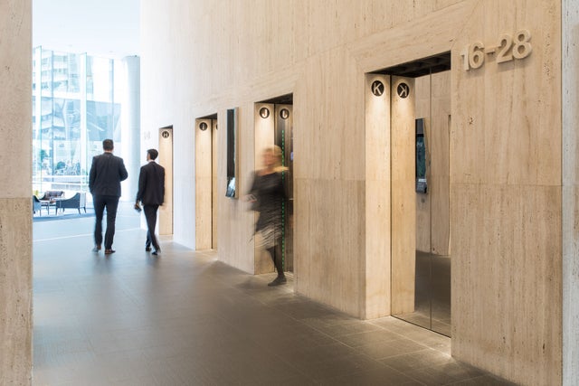 Lobby with people