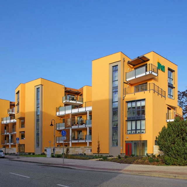 yellow building