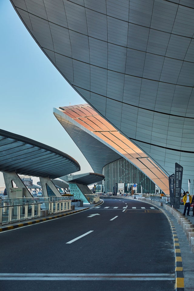 Outside Beijing Daxing Airport
