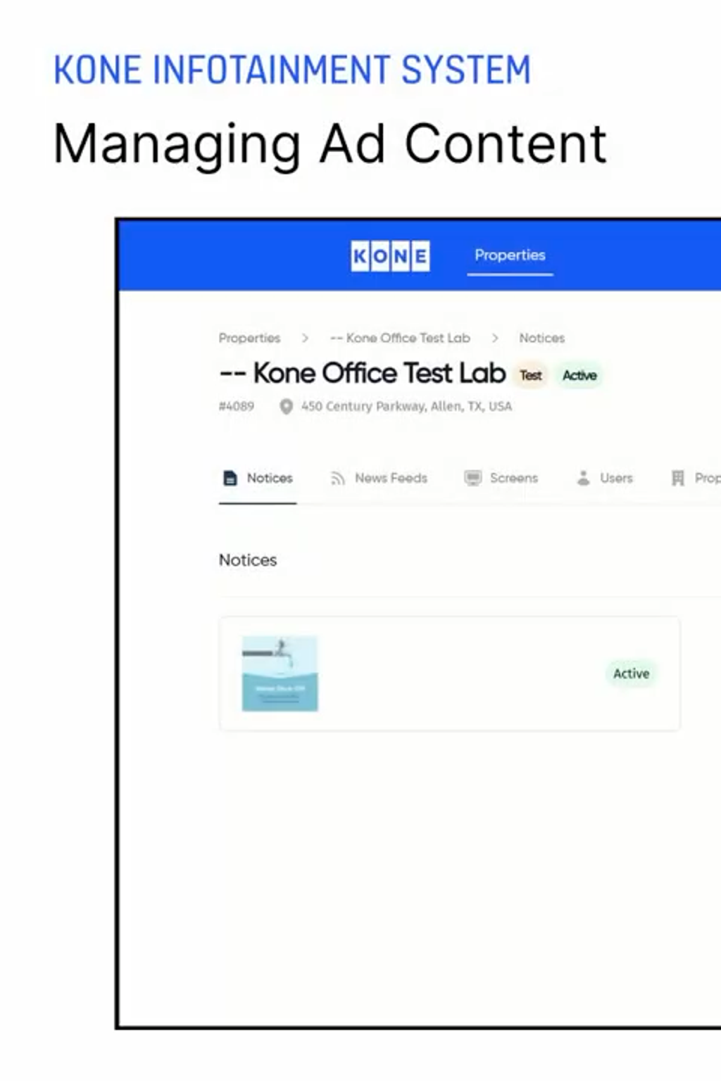 Managing Ad Content   KONE Infotainment Customer Training